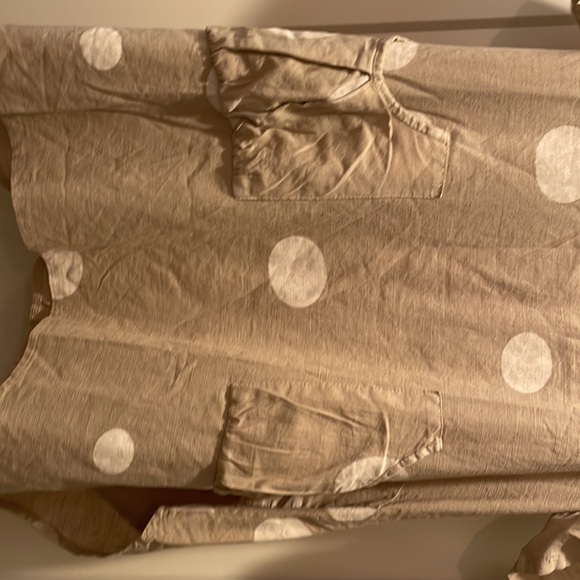 NWT super cute linen tunic dress cottage core - Picture 3 of 6